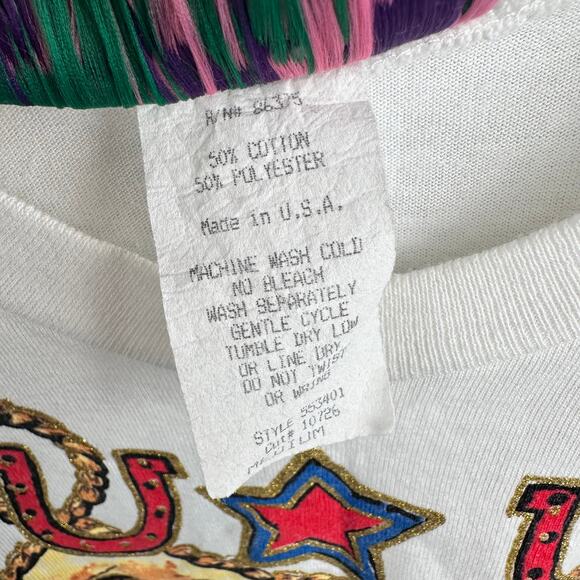 Boutique VTG Western Rodeo Shirt with Real Rope Detail Size Medium - Picture 4 of 11